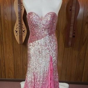Sherri Hill - Long Dress - Color Pink - Size 8 - SH8510 - Original Price $559